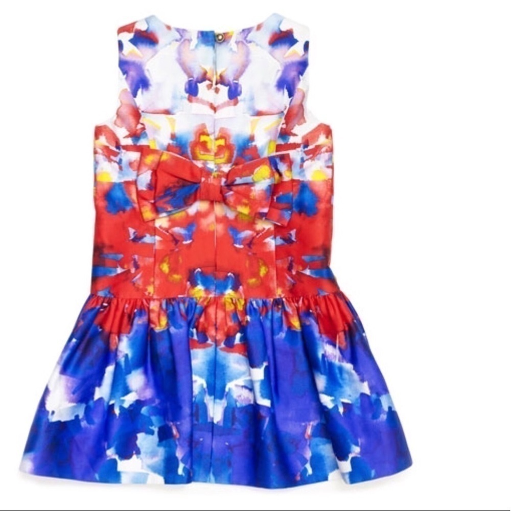 Milly Minis Watercolor Print Party Dress NWT